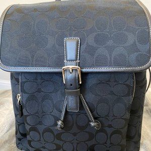 Coach Signature Backpack - Black